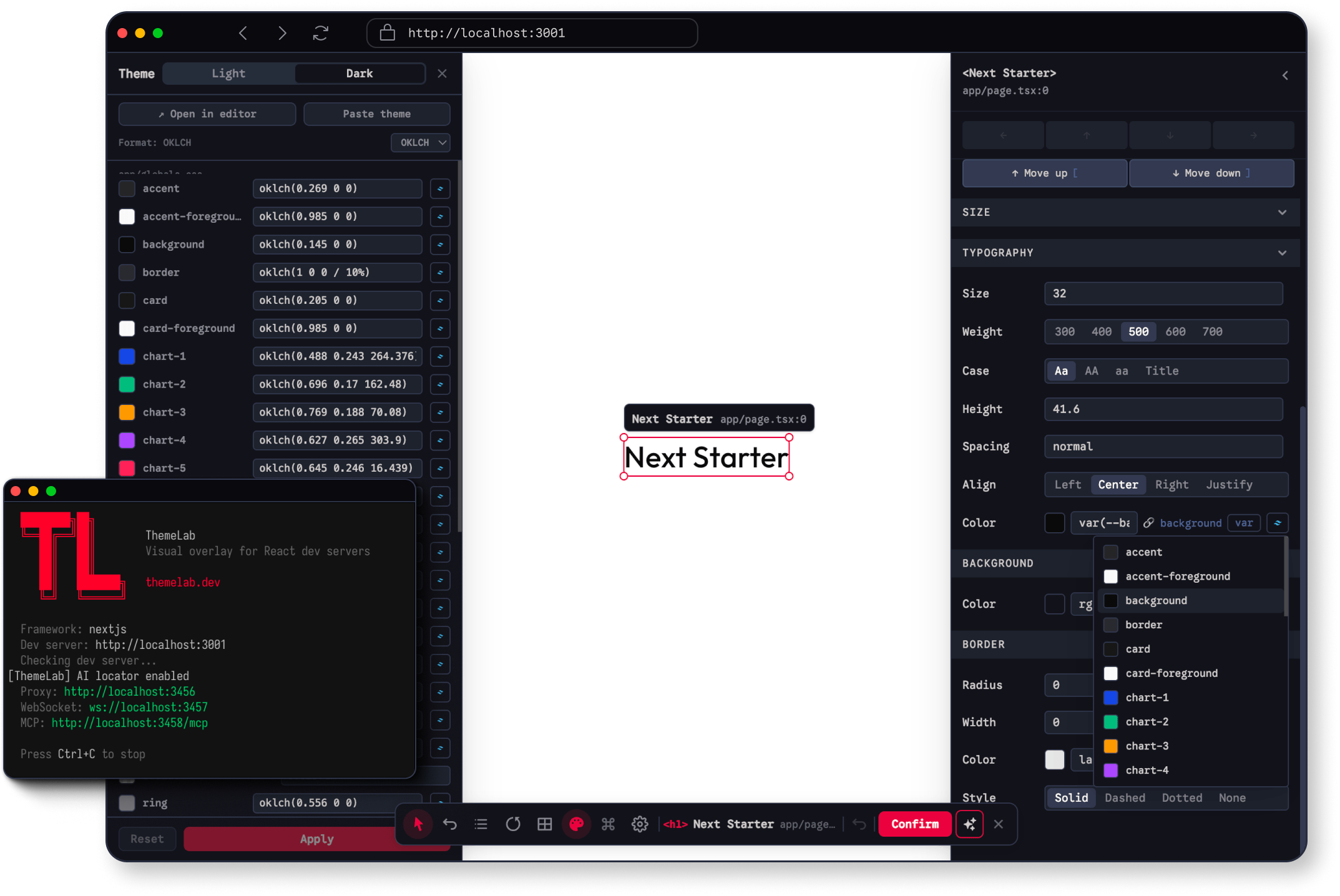 ThemeLab screenshot
